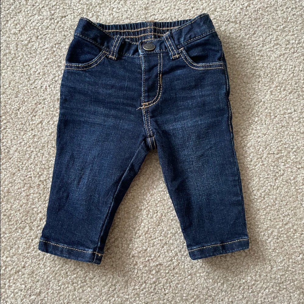 Old Navy Baby Jeans Dark Blue Stretch 3-6 Months